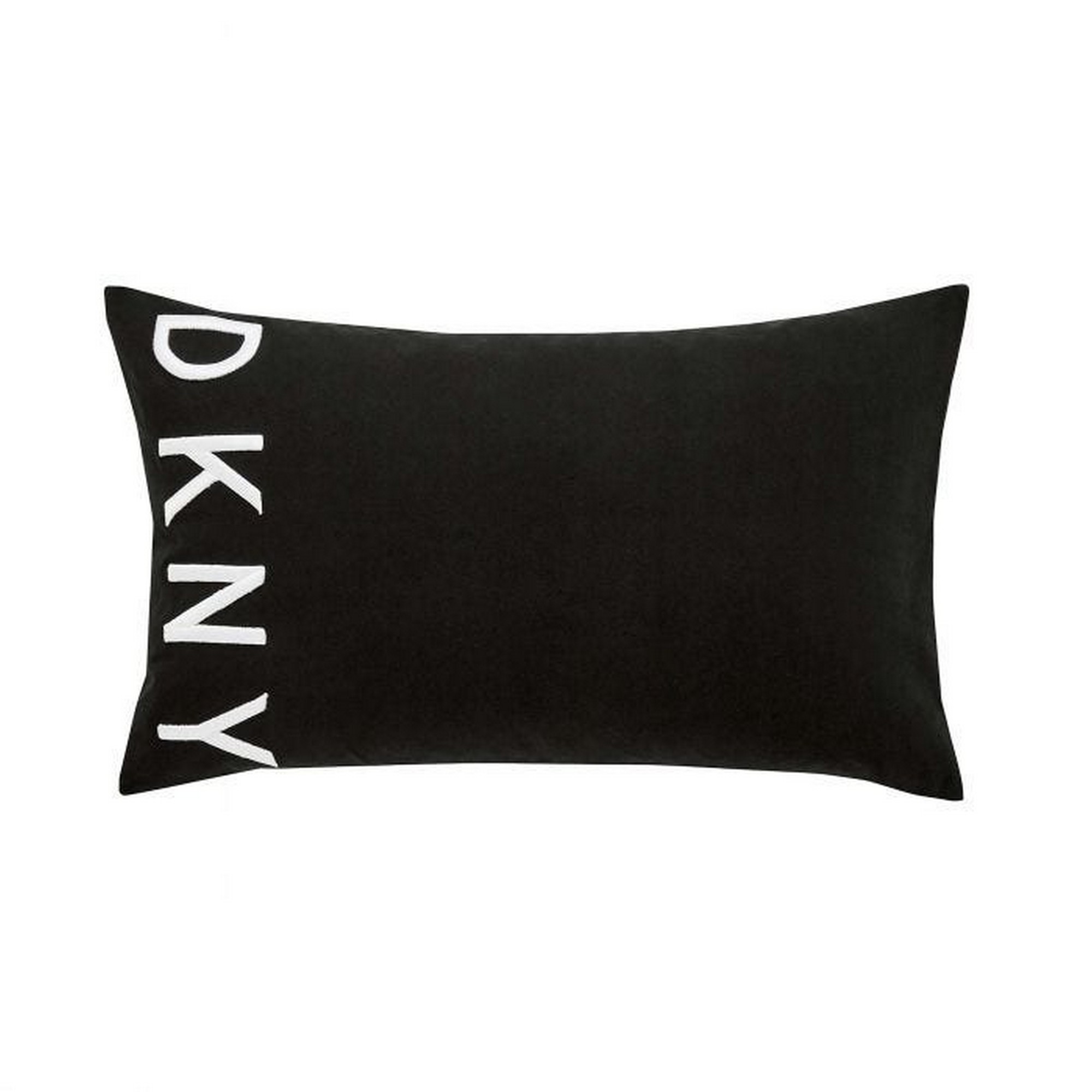 Street Art Stick Stack Cotton Cushion By Dkny In Black